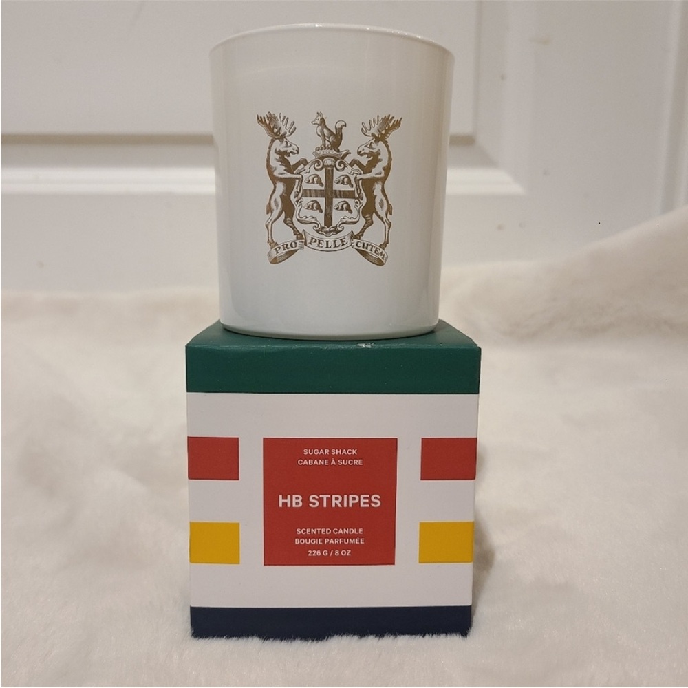 HBC Stripes Scented Candle (sugar shack)